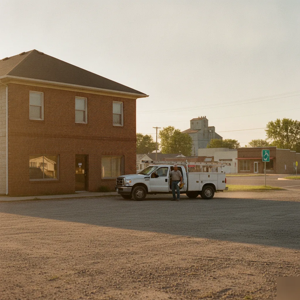 A-1 Roofing Services office in Mason City where Glenville Corridor property owners arrive