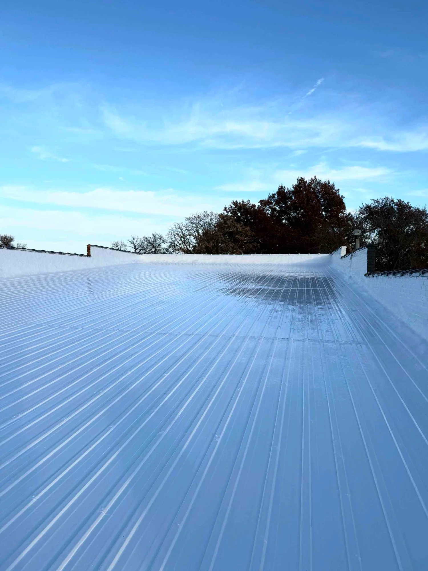 Commercial roofing inspector on Mason City Iowa roof