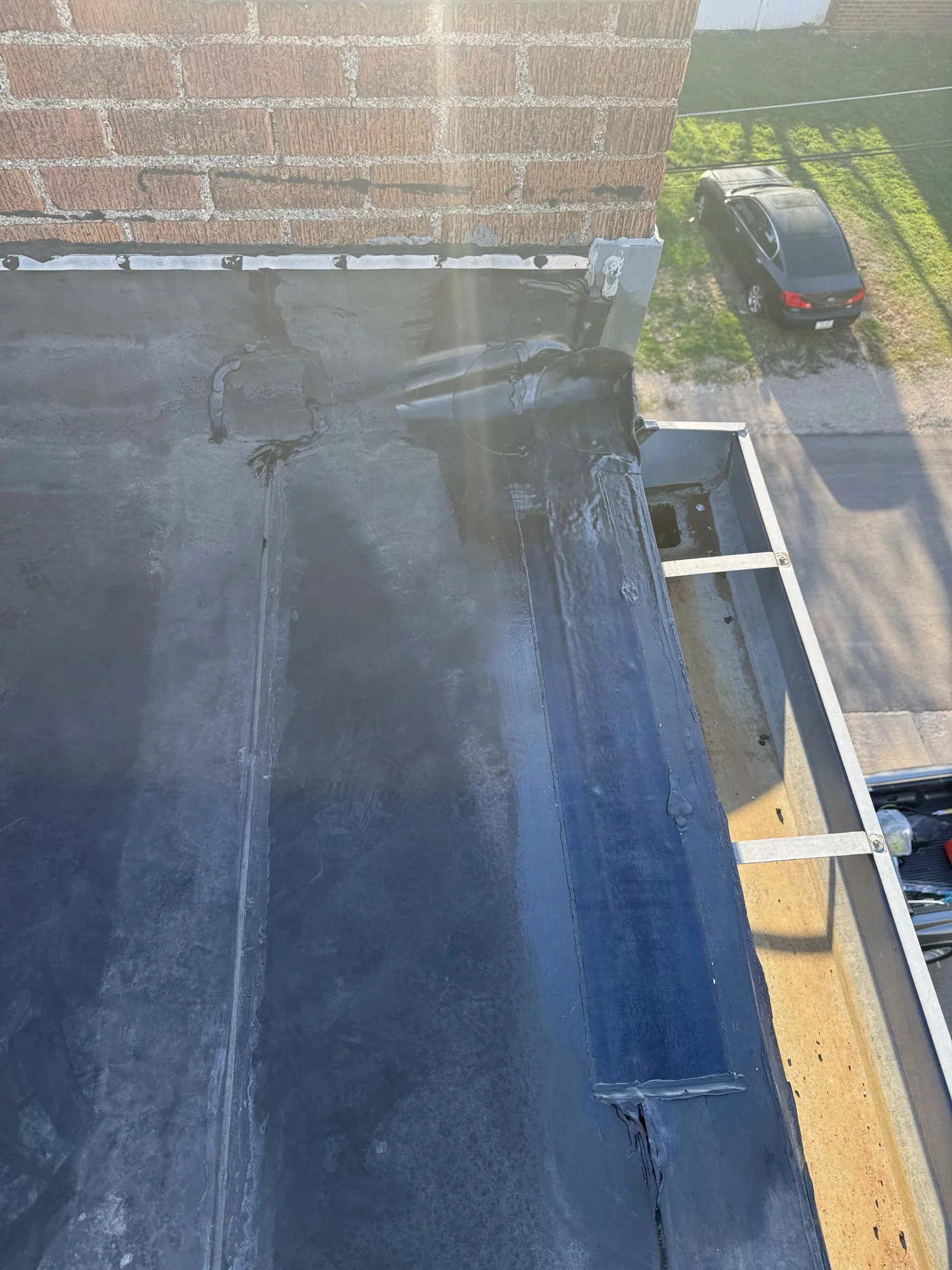 Commercial roof repair in Mason City