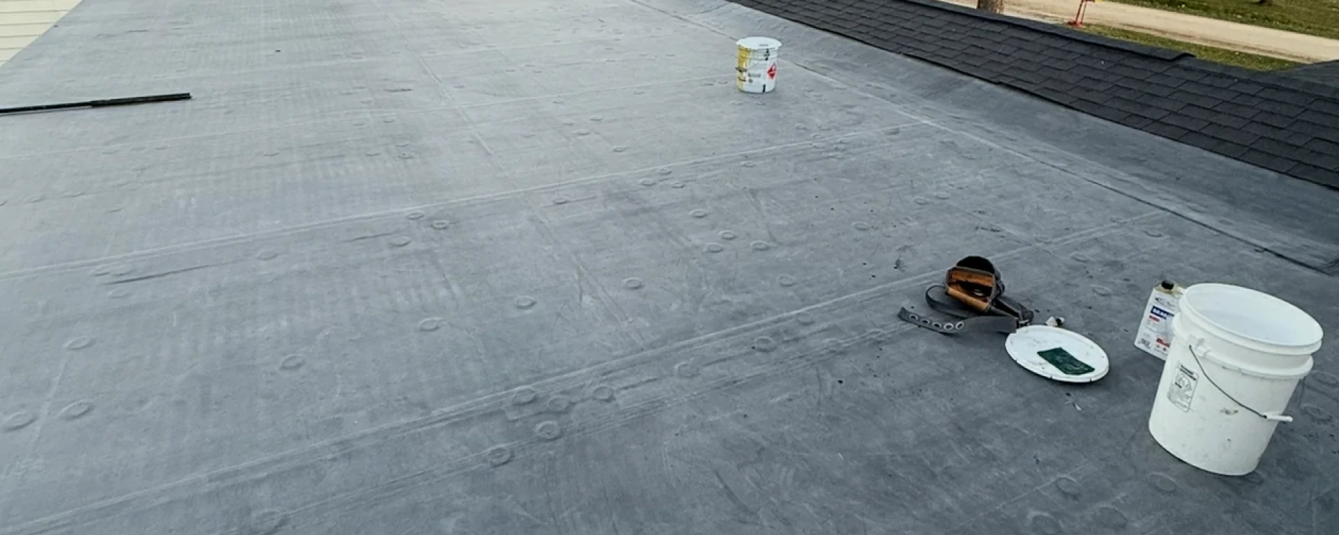 EPDM roofing installation in Mason City Iowa