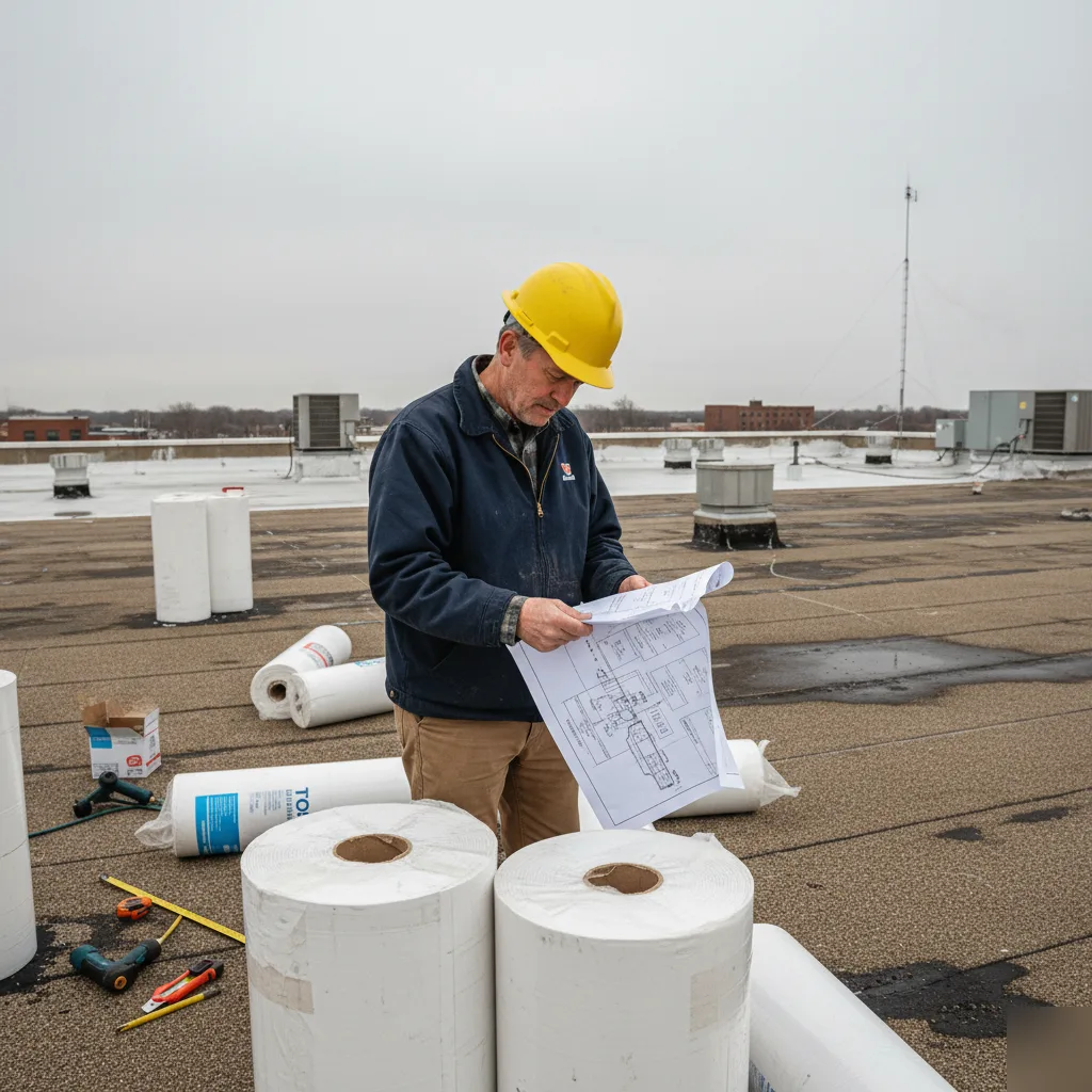Commercial roof replacement timeline planning in Mason City Iowa