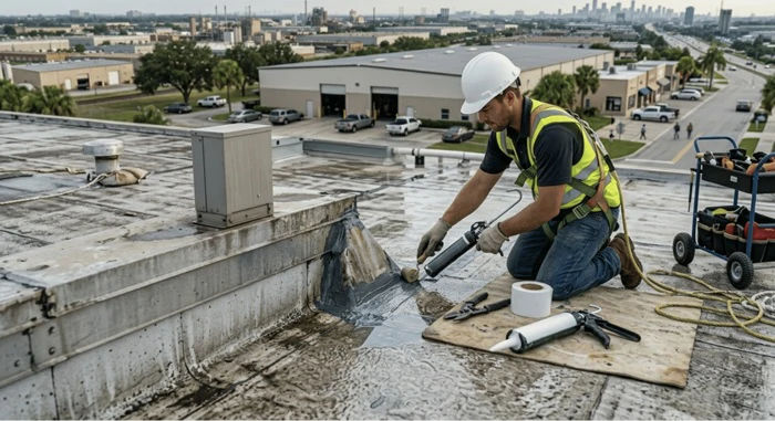 Flat roof waterproofing in Mason City Iowa