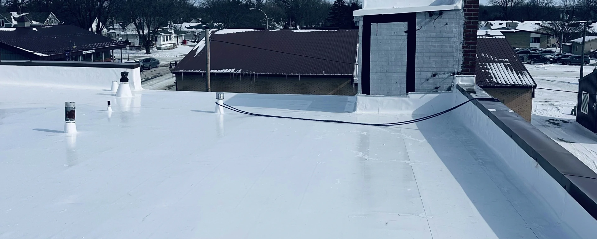PVC roofing installation in Mason City Iowa