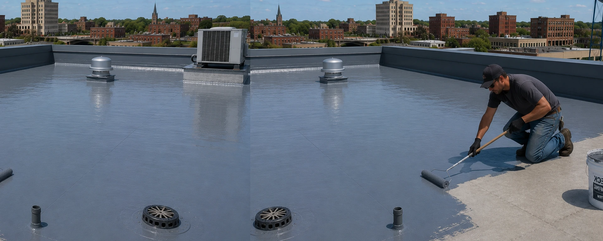 Roof deck waterproofing in Mason City Iowa