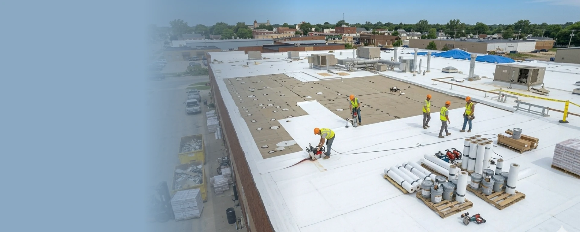 Roof hail damage repair in Mason City Iowa