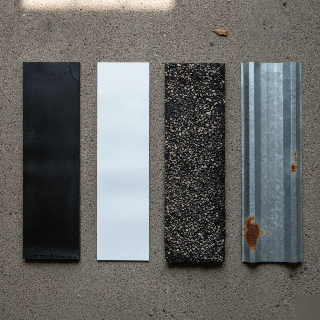 Comparison of commercial roofing material types and their lifespans